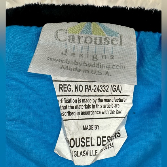 Custom Made - Turquoise and Zebra Print Crib Bedding Set by Carousel Designs - Picture 6 of 10